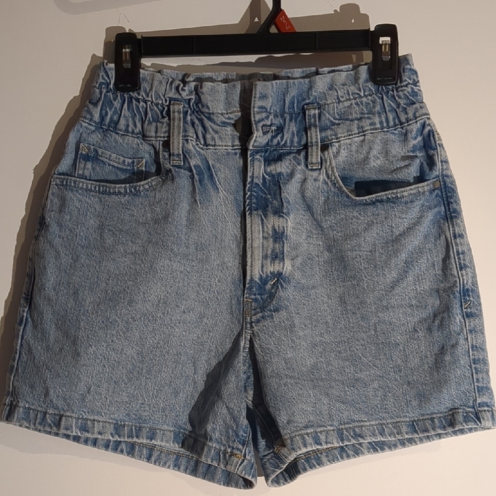 a.n.a Blue Jean Shorts High-Waisted Vintage Style